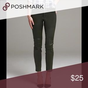 Banana Republic Waxed Jeans - Olive Green